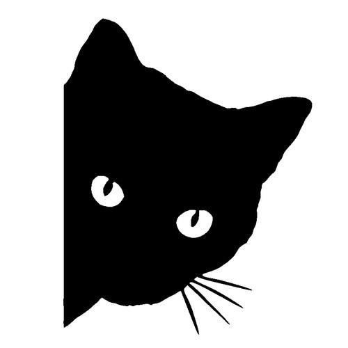Adesivo adesivo testa gatto