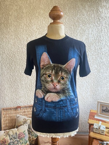 Shirt gatto salopette rock - t-shirt,