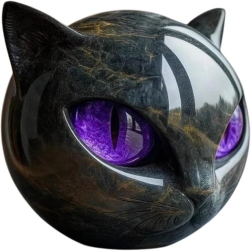 Statua gatto nero lusso - gatto,