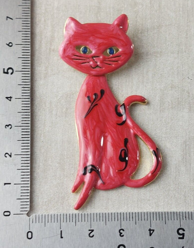 Ancienne broche chat - broche,,