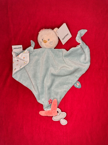 Doudou piatto triangolo gatto