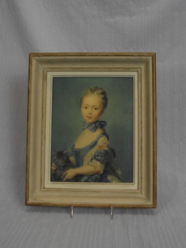 Toile jeune fille - au, chat"