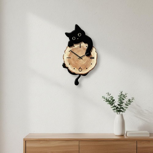 Orologio parete gatto - parete,