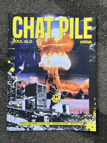 Poster serigrafato chat - chat, pile