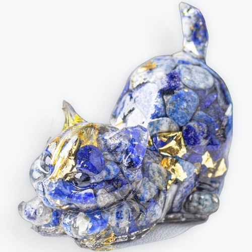 Statuetta gatto resina - gatto, in
