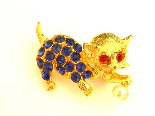 Jolie broche chat - broche, vintage