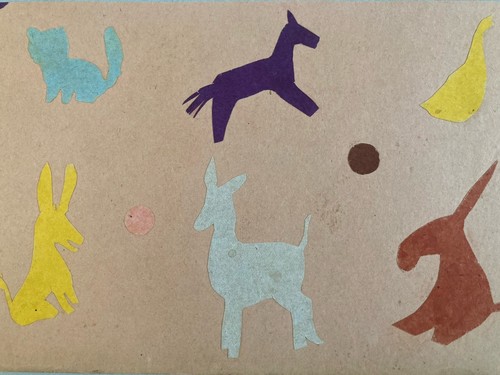 Beau collage 1950 animal chien - beau,