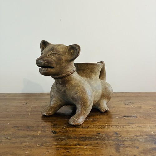 Statua gatto ceramica maya - gatto,