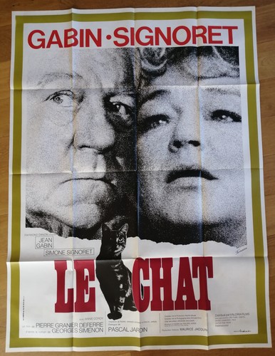 Chat jean gabin affiche - le,